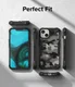 Ringke Fusion X Apple iPhone 14 Hoesje Back Cover Camo Zwart afbeelding 10