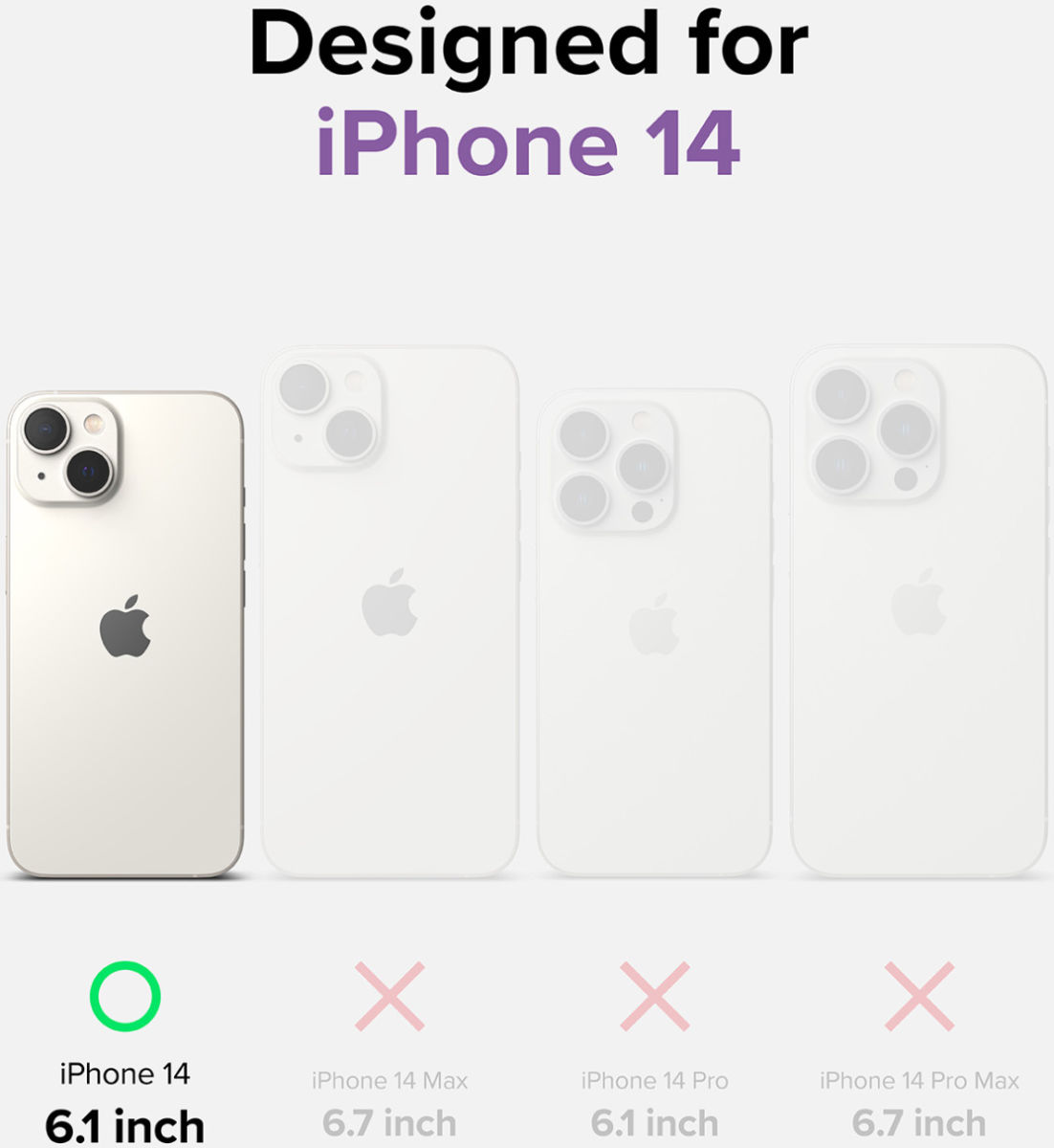 Ringke Fusion Bumper Apple iPhone 14 Hoesje Back Cover Transparant afbeelding 9