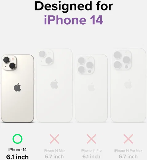 Ringke Fusion Bumper Apple iPhone 14 Hoesje Back Cover Transparant afbeelding 9