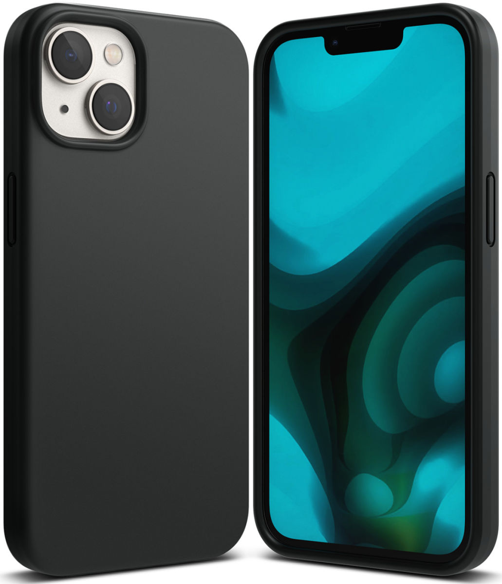 Ringke Silicone Apple iPhone 14 Hoesje Back Cover Zwart afbeelding 1