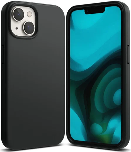 Ringke Silicone Apple iPhone 14 Hoesje Back Cover Zwart afbeelding 1