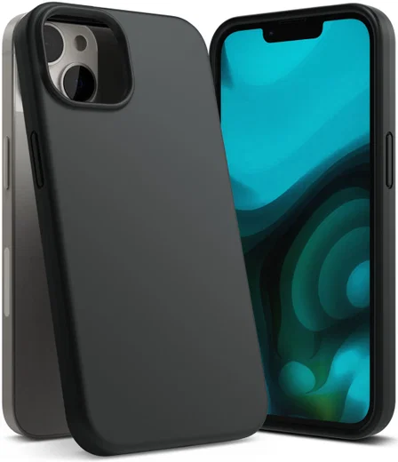 Ringke Silicone Apple iPhone 14 Hoesje Back Cover Zwart afbeelding 2