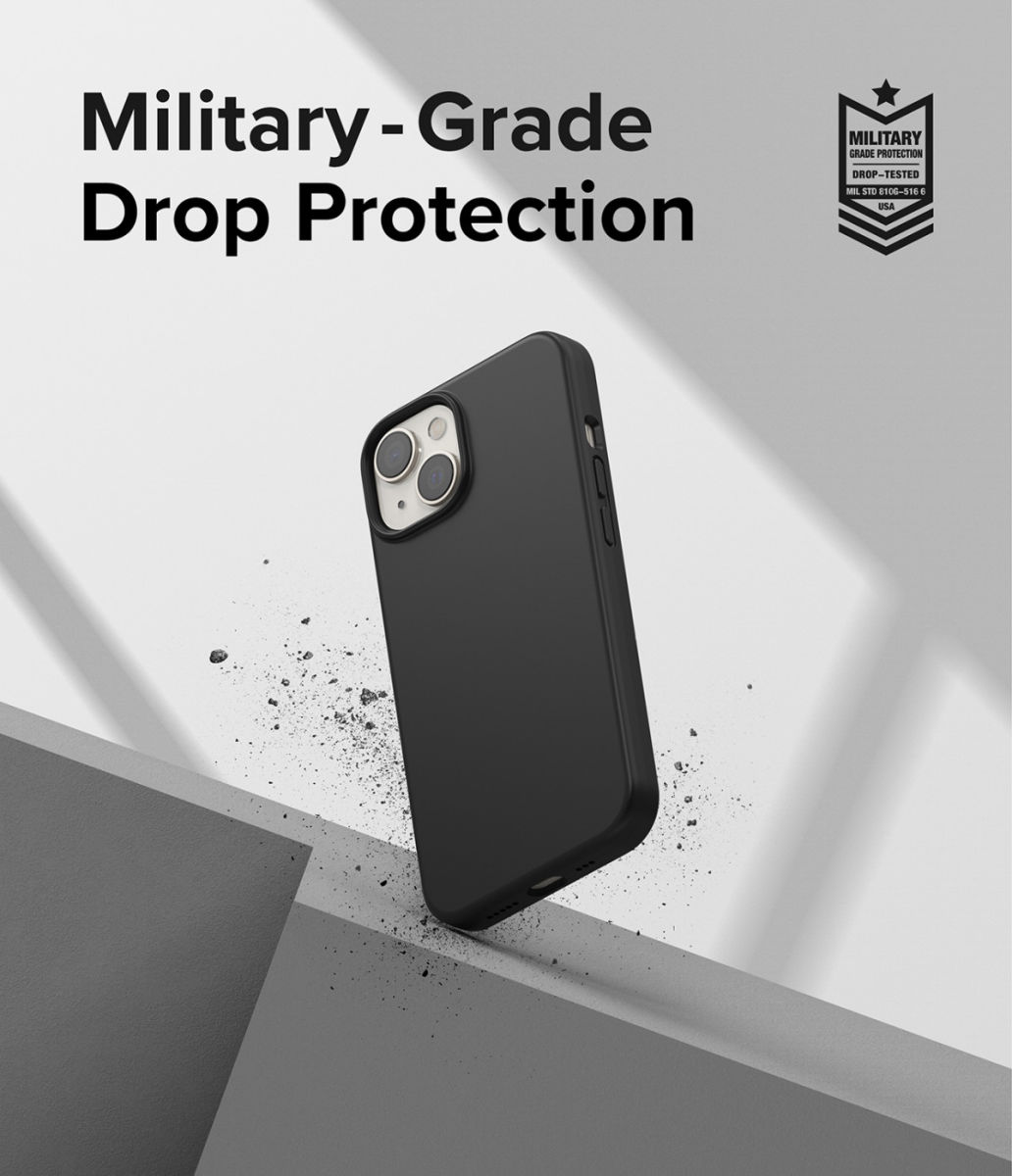 Ringke Silicone Apple iPhone 14 Hoesje Back Cover Zwart afbeelding 5