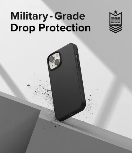 Ringke Silicone Apple iPhone 14 Hoesje Back Cover Zwart afbeelding 5