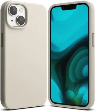 Ringke Silicone Apple iPhone 14 Hoesje Back Cover Beige