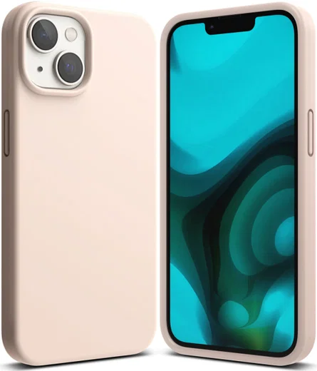Ringke Silicone Apple iPhone 14 Hoesje Back Cover Roze afbeelding 1