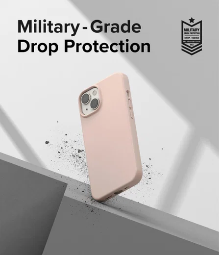 Ringke Silicone Apple iPhone 14 Hoesje Back Cover Roze afbeelding 5