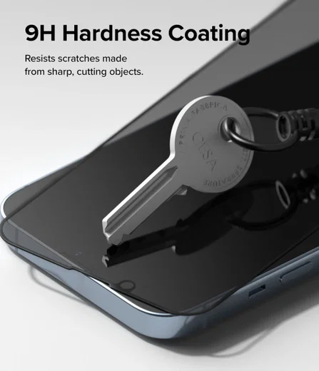 Ringke Apple iPhone 14 Screen Protector Privacy Tempered Glass 9H afbeelding 11