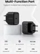 UGREEN Snellader 25W PD + USB-C naar USB-C Kabel 3A 2M Zwart afbeelding 7