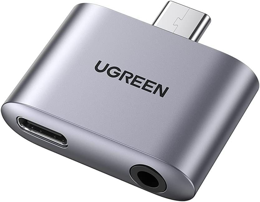 UGREEN Splitter USB-C naar USB-C PD & QC en 3.5mm Jack Headset Adapter afbeelding 1