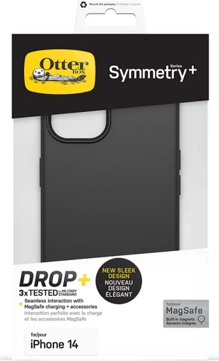 OtterBox Symmetry+ Apple iPhone 14 Hoesje MagSafe Zwart afbeelding 5