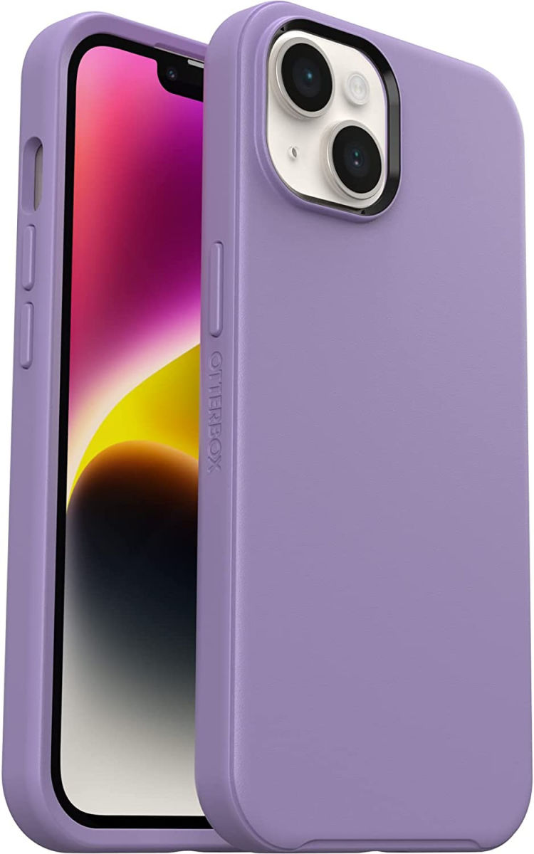 OtterBox Symmetry+ Apple iPhone 14 Hoesje MagSafe Paars afbeelding 1
