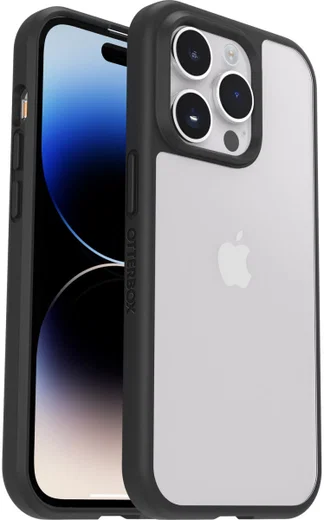 OtterBox React Apple iPhone 14 Pro Hoesje Back Cover Transparant Zwart afbeelding 1