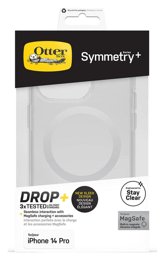 OtterBox Symmetry+ Apple iPhone 14 Pro Hoesje MagSafe Transparant afbeelding 5
