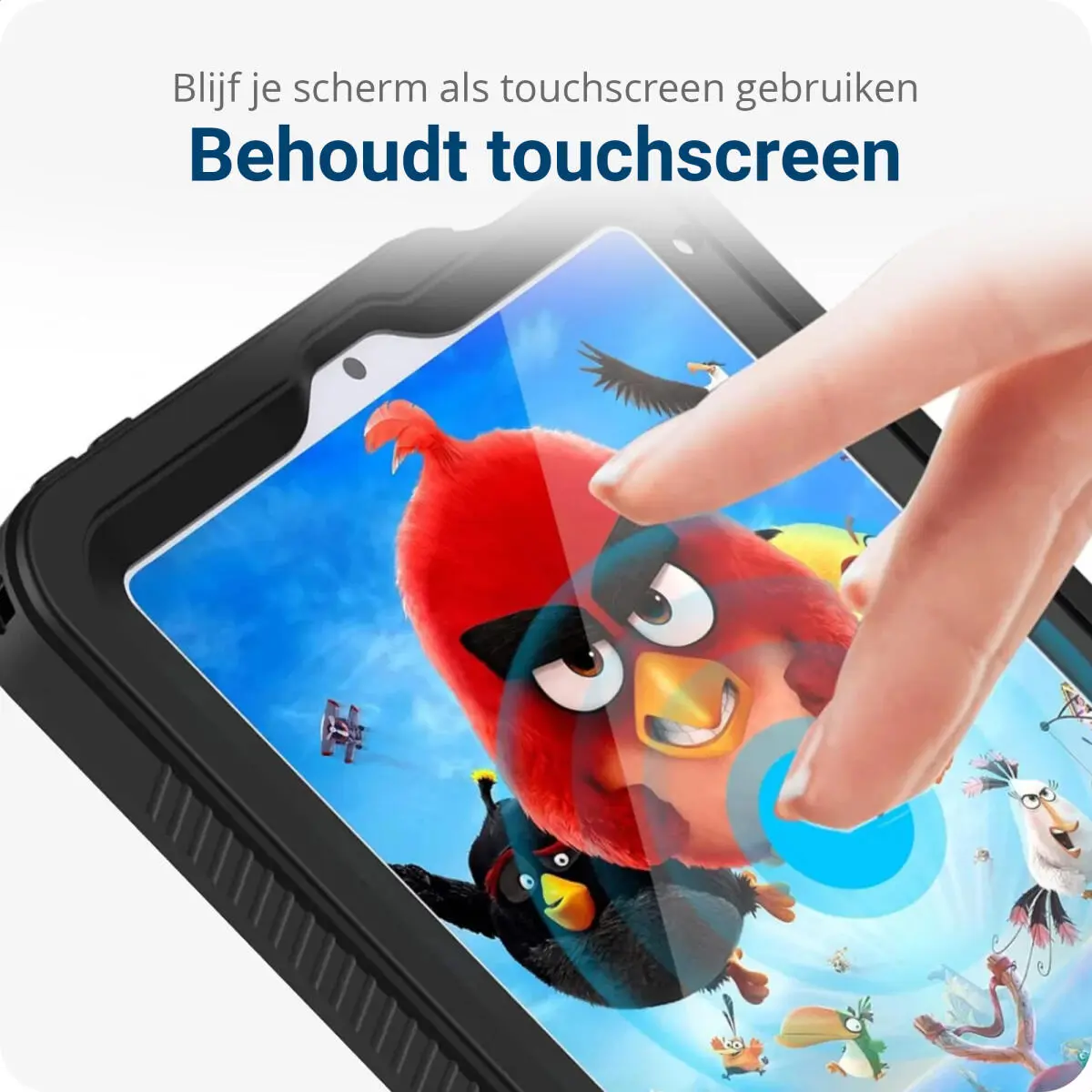 Apple iPad Mini 7 / 6 Hoes Waterdicht Full Protect Cover IP68 Zwart afbeelding 4