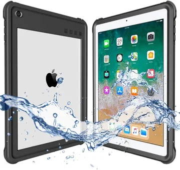 Apple iPad 9.7 (2017/2018) Hoes Waterdicht Full Protect Cover Zwart