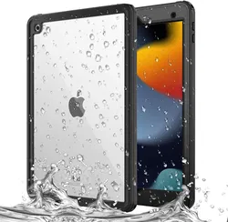 Apple iPad 10.2 (2019/2020/2021) Hoes Waterdicht Full Protect Zwart afbeelding