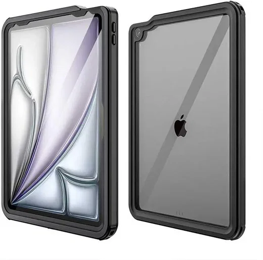 Apple iPad Air 2020/2022 Hoes Waterdicht Full Protect Cover IP68 Zwart afbeelding 1