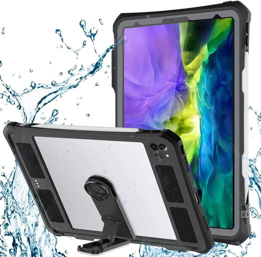 Apple iPad Pro 11 (2018) Hoes Waterdicht Full Protect Cover IP68 Zwart afbeelding 1