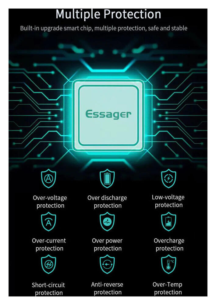 Essager Powerbank 20.000 mAh PD en QC 18W met Digitale Display Wit afbeelding 9