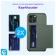 Apple iPhone 14 Hoesje met Kaart Houder Back Cover Groen afbeelding 10
