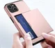 Apple iPhone 14 Hoesje met Kaart Houder Back Cover Roze Goud afbeelding 14