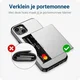 Apple iPhone 14 Hoesje met Kaart Houder Back Cover Grijs afbeelding 14