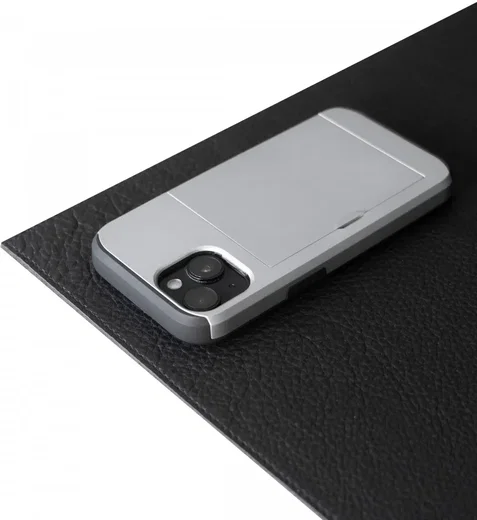 Apple iPhone 14 Hoesje met Kaart Houder Back Cover Grijs afbeelding 16