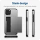 Apple iPhone 14 Hoesje met Kaart Houder Back Cover Grijs afbeelding 12