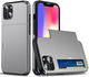 Apple iPhone 14 Hoesje met Kaart Houder Back Cover Grijs