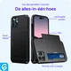 Apple iPhone 14 Pro Hoesje met Kaart Houder Back Cover Zwart afbeelding 5