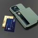 Apple iPhone 14 Pro Hoesje met Kaart Houder Back Cover Groen afbeelding 22