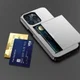 Apple iPhone 14 Pro Hoesje met Kaart Houder Back Cover Grijs afbeelding 21