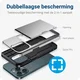 Apple iPhone 14 Pro Hoesje met Kaart Houder Back Cover Grijs afbeelding 6