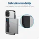 Apple iPhone 14 Plus Hoesje met Kaart Houder Back Cover Grijs afbeelding 10
