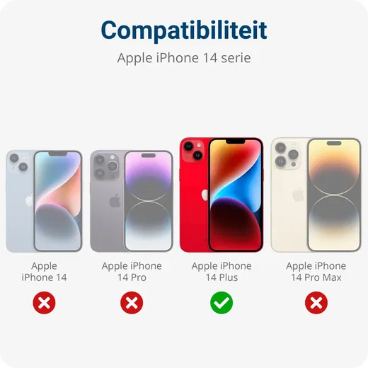 Apple iPhone 14 Plus Hoesje met Kaart Houder Back Cover Grijs afbeelding 13