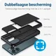 Apple iPhone 14 Pro Max Hoesje met Kaart Houder Back Cover Zwart afbeelding 6