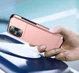 Apple iPhone 14 Pro Max Hoesje met Kaart Houder Back Cover Roze Goud afbeelding 19