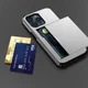 Apple iPhone 14 Pro Max Hoesje met Kaart Houder Back Cover Grijs afbeelding 20