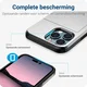 Apple iPhone 14 Pro Max Hoesje met Kaart Houder Back Cover Grijs afbeelding 8