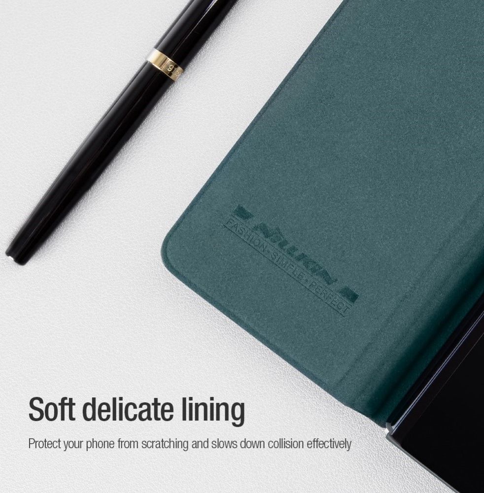 Nillkin Qin Pro Samsung Galaxy Z Fold 4 Hoesje met Camera Slider Zwart afbeelding 9