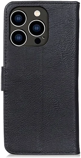 KHAZNEH Apple iPhone 14 Pro Hoesje Portemonnee Book Case Zwart afbeelding 8