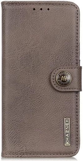 KHAZNEH Apple iPhone 14 Pro Max Hoesje Portemonnee Book Case Khaki afbeelding 7