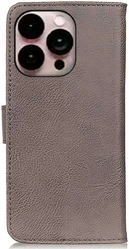 KHAZNEH Apple iPhone 14 Pro Max Hoesje Portemonnee Book Case Khaki afbeelding 8