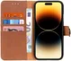 KHAZNEH Apple iPhone 14 Pro Max Hoesje Portemonnee Book Case Bruin afbeelding 1