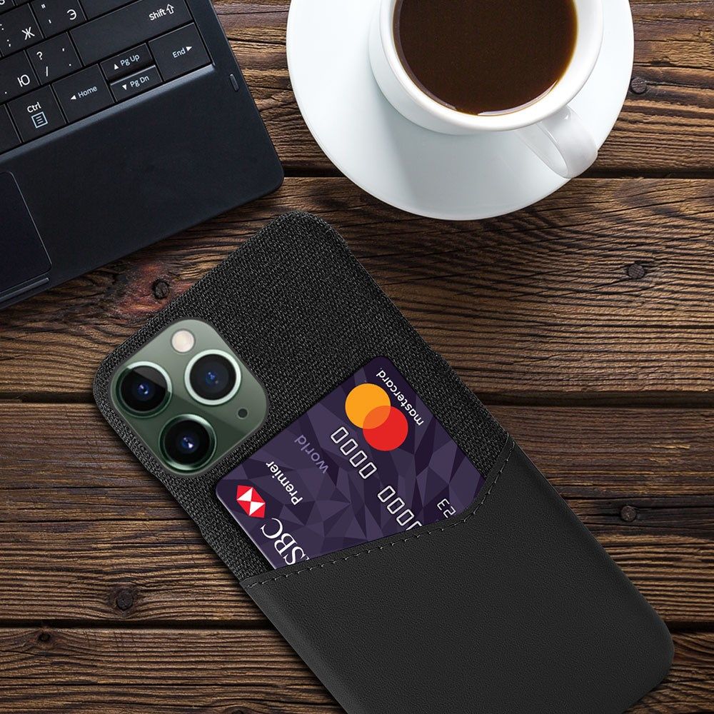 Apple iPhone 14 Pro Hoesje met Kaarthouder Back Cover Zwart afbeelding 4