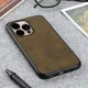 Apple iPhone 14 Pro Max Hoesje met Kunstleer Coating Groen afbeelding 3