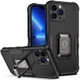 Apple iPhone 14 Pro Max Hoesje Hybride Kickstand Back Cover Zwart afbeelding 1