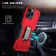 Apple iPhone 14 Pro Max Hoesje Hybride Kickstand Back Cover Zwart afbeelding 2