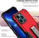 Apple iPhone 14 Pro Max Hoesje Hybride Kickstand Back Cover Zwart afbeelding 4